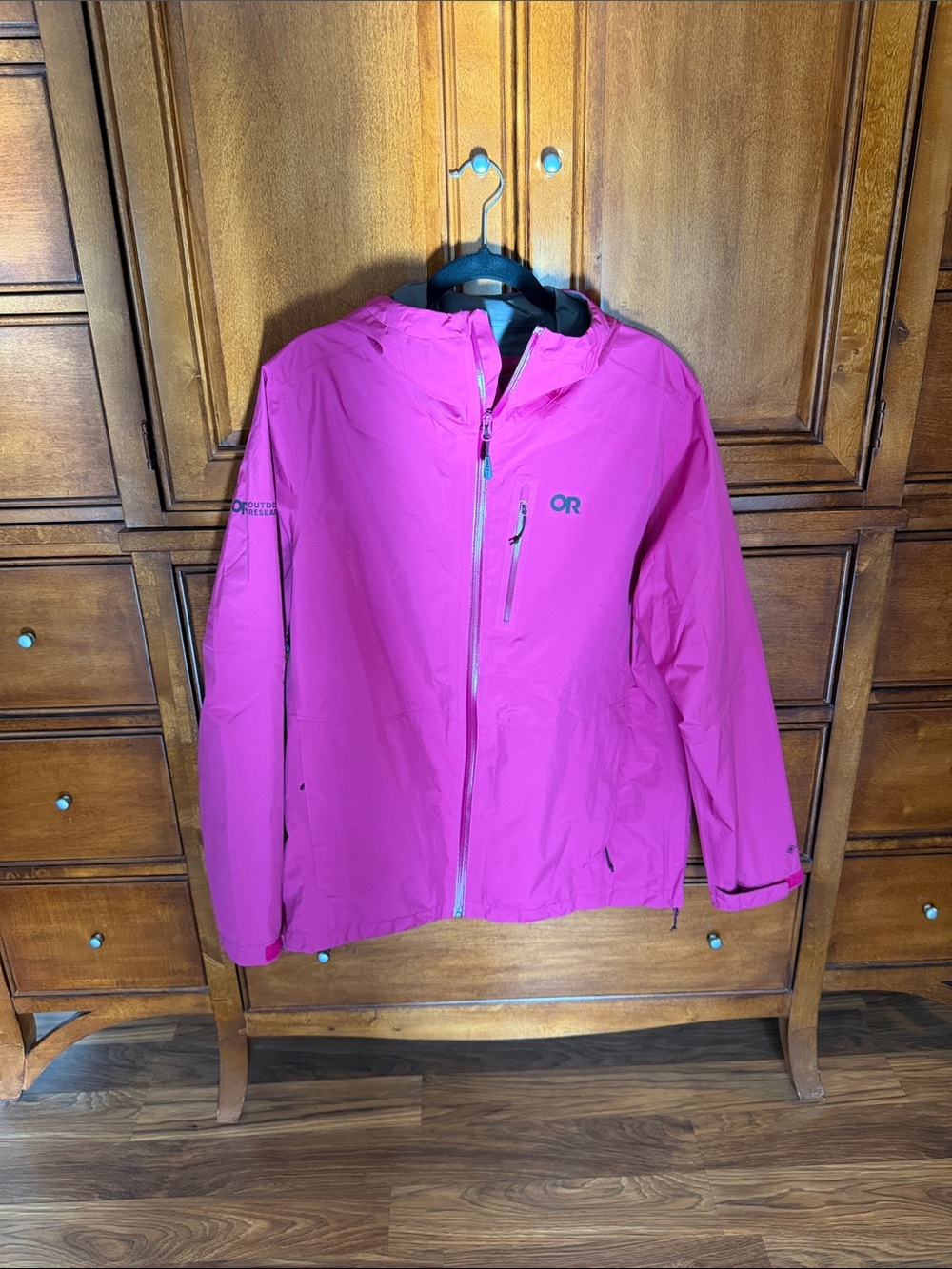 Outdoor Research Pink Hooded Trench Coat